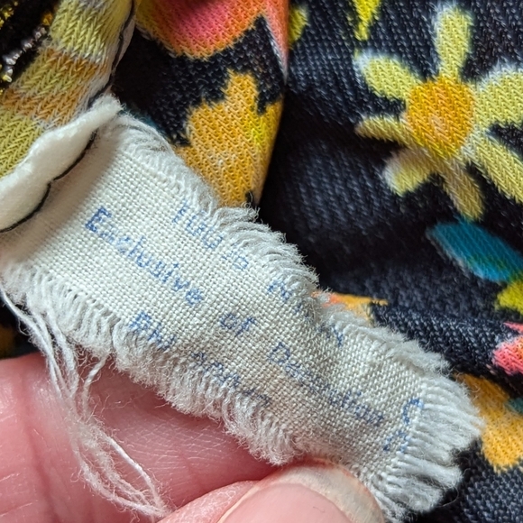 Vintage Slip, Dress Or Long Top Side Slits Size XS Or Small, Flower Print Straps - Picture 3 of 9